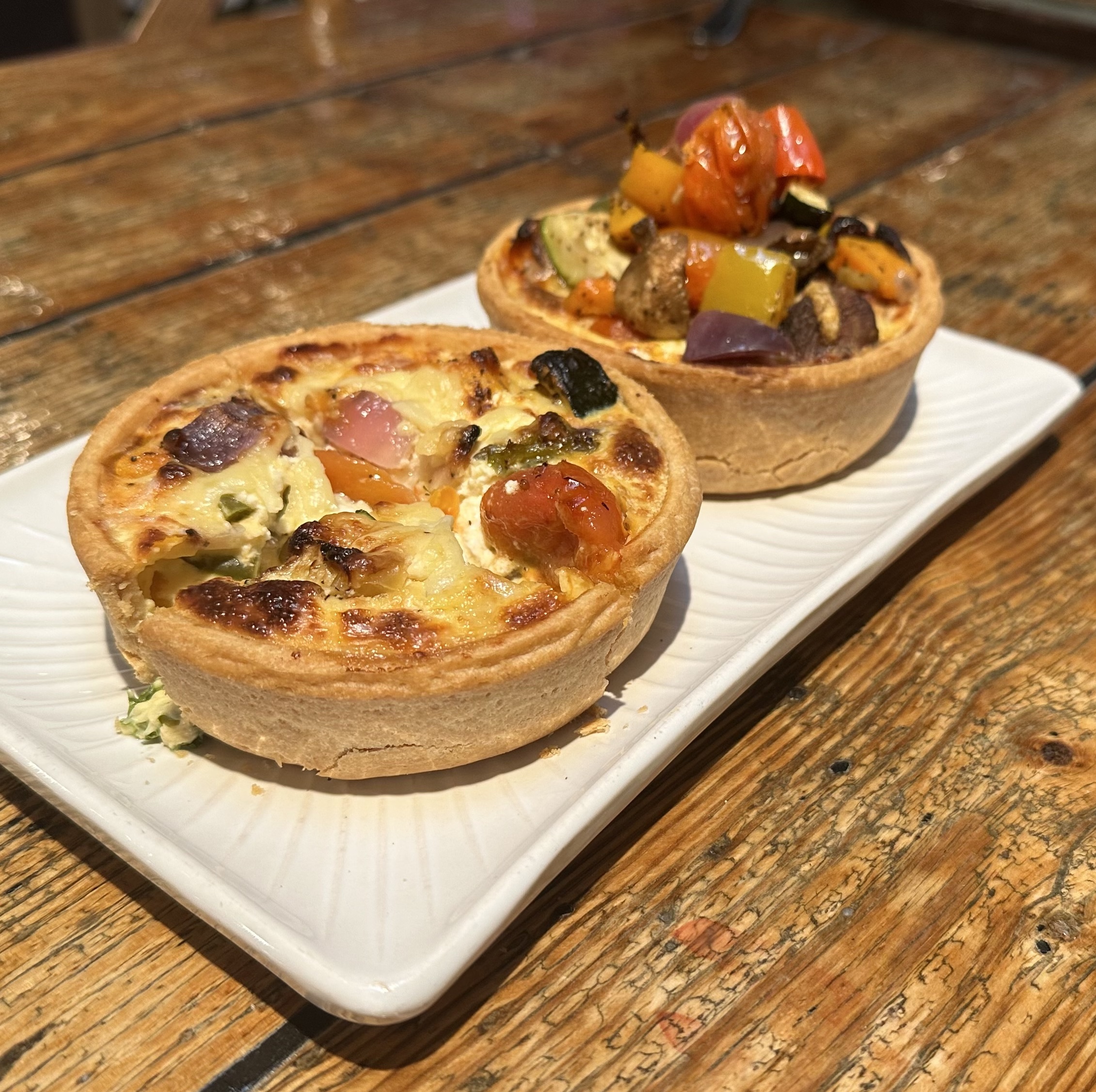 Savoury roasted winter vegetable pie