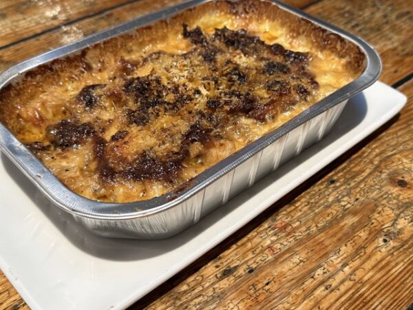 Celeriac, sage and black garlic gratin