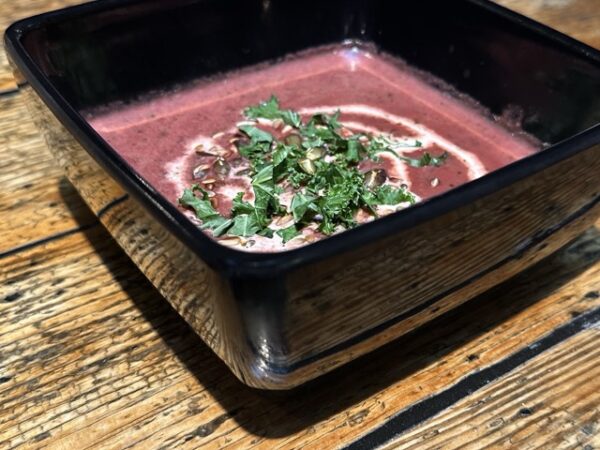 Beetroot soup with Kale
