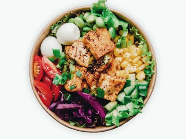 Egg, Halloumi & Avocado Salad