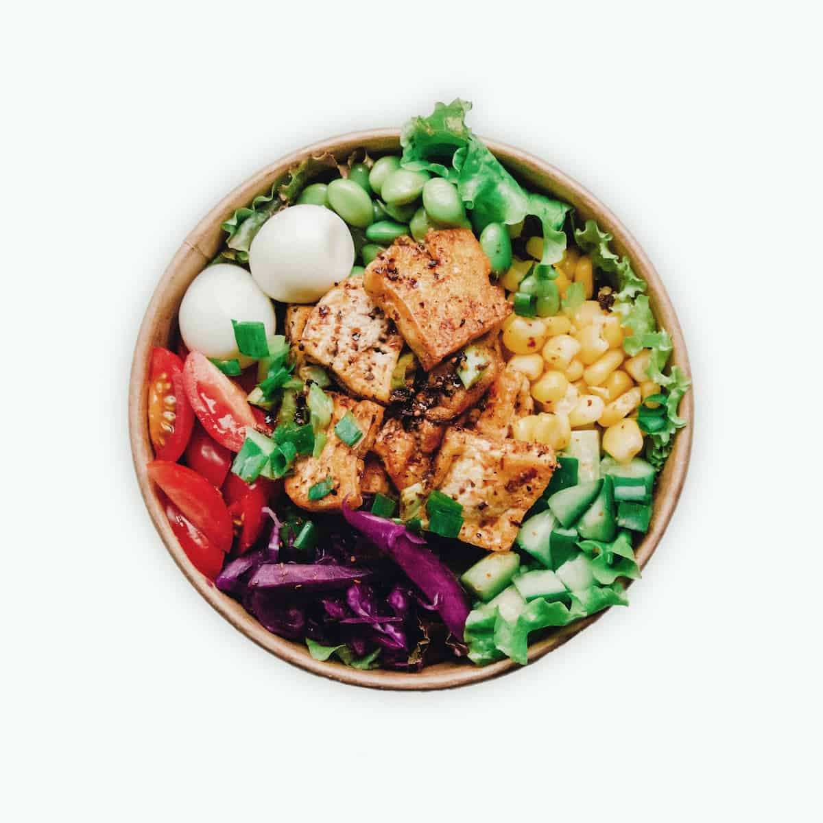 Egg, Halloumi & Avocado Salad